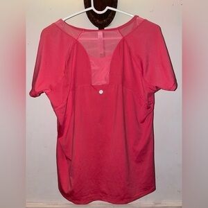 PINK athletic shirt,, Back Design, Top large RBX Tunic